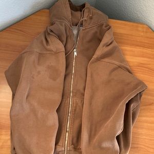 BRANDY MELVILLE BROWN CHRISTY HOODIE